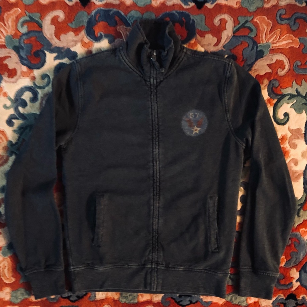 Lucky Brand Jacket “Dragon” Graphic Design Vintage Look Size X-Small - Picture 7 of 9